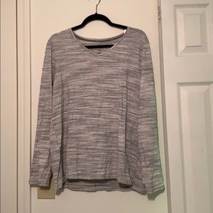 Grey and white shirt